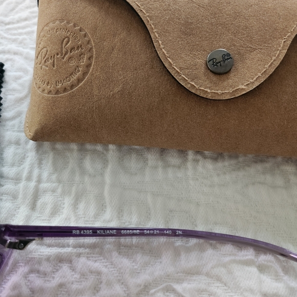 Rayban Kiliane bio based sunglasses purple gray RB4395 NWT - Picture 2 of 6